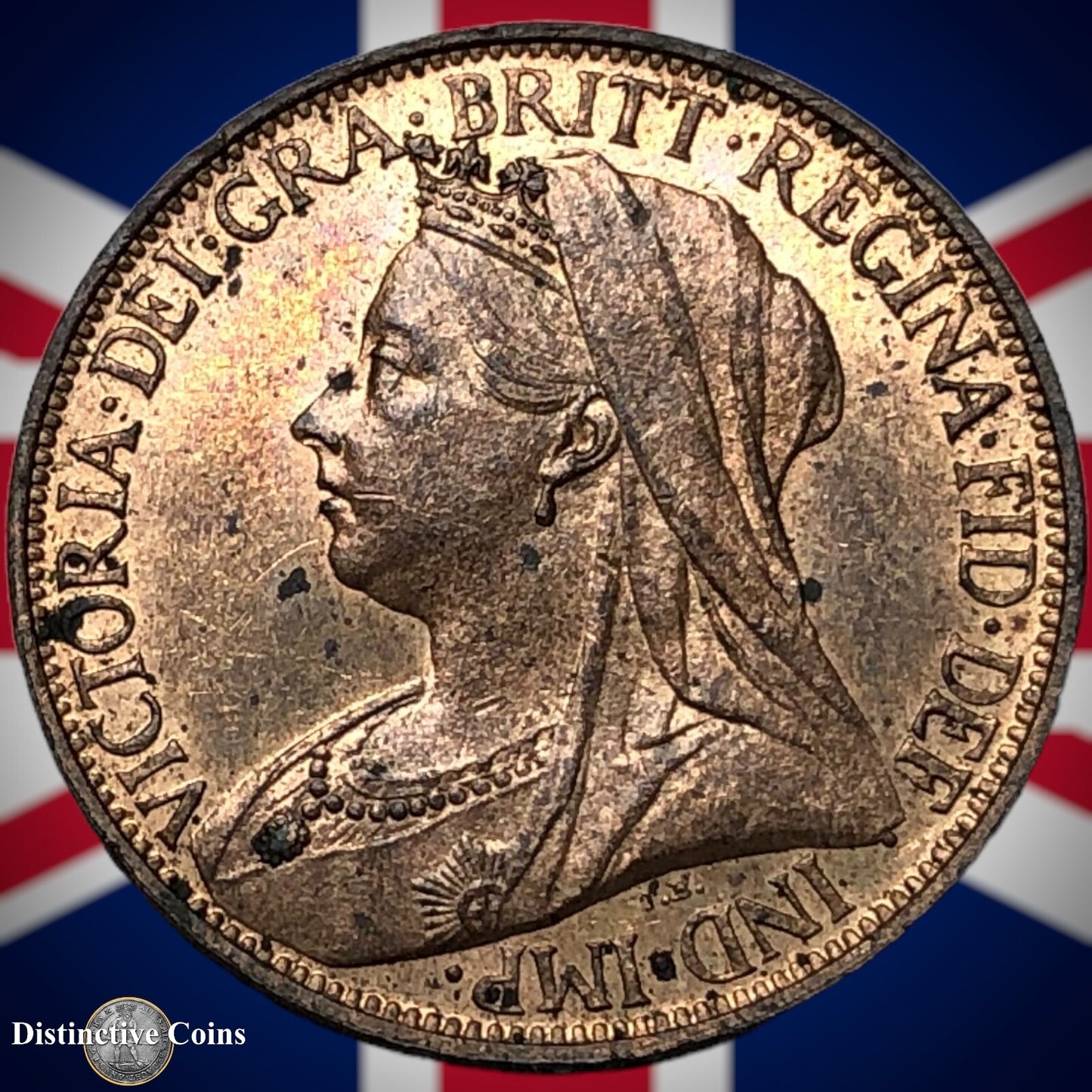 Great Britain 1895 Farthing 1/4d GB4413