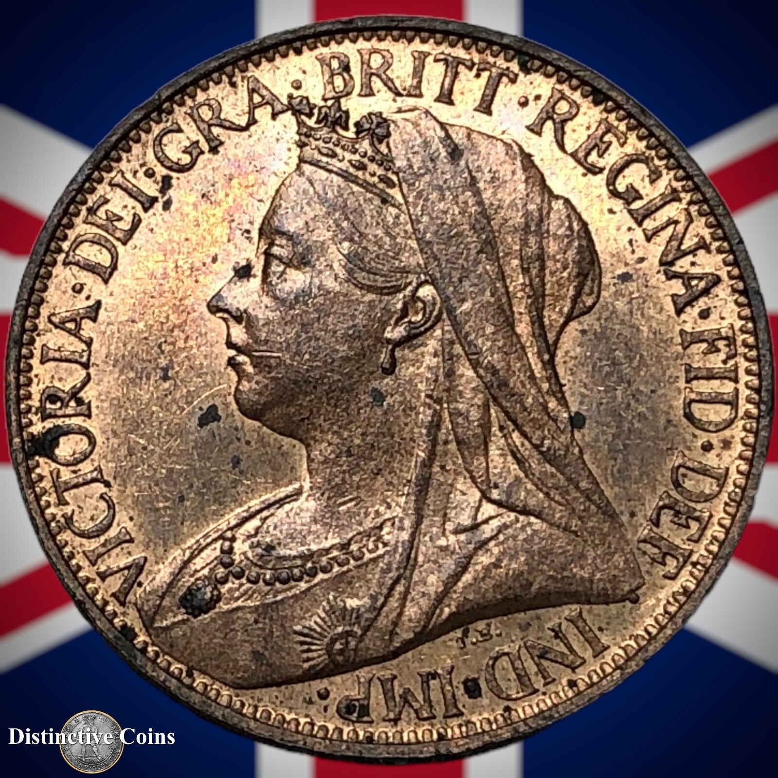 Great Britain 1895 Farthing 1/4d GB4413