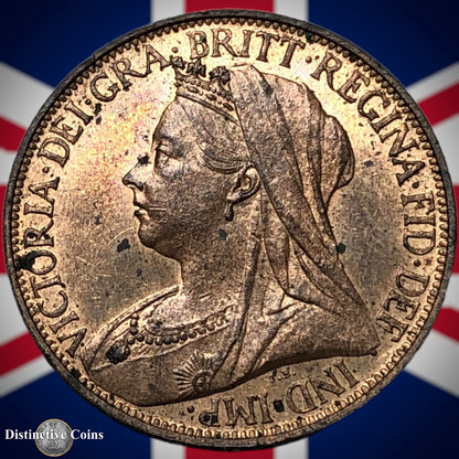 Great Britain 1895 Farthing 1/4d GB4413