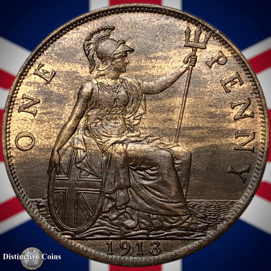 Great Britain 1913 Penny 1d GB6811