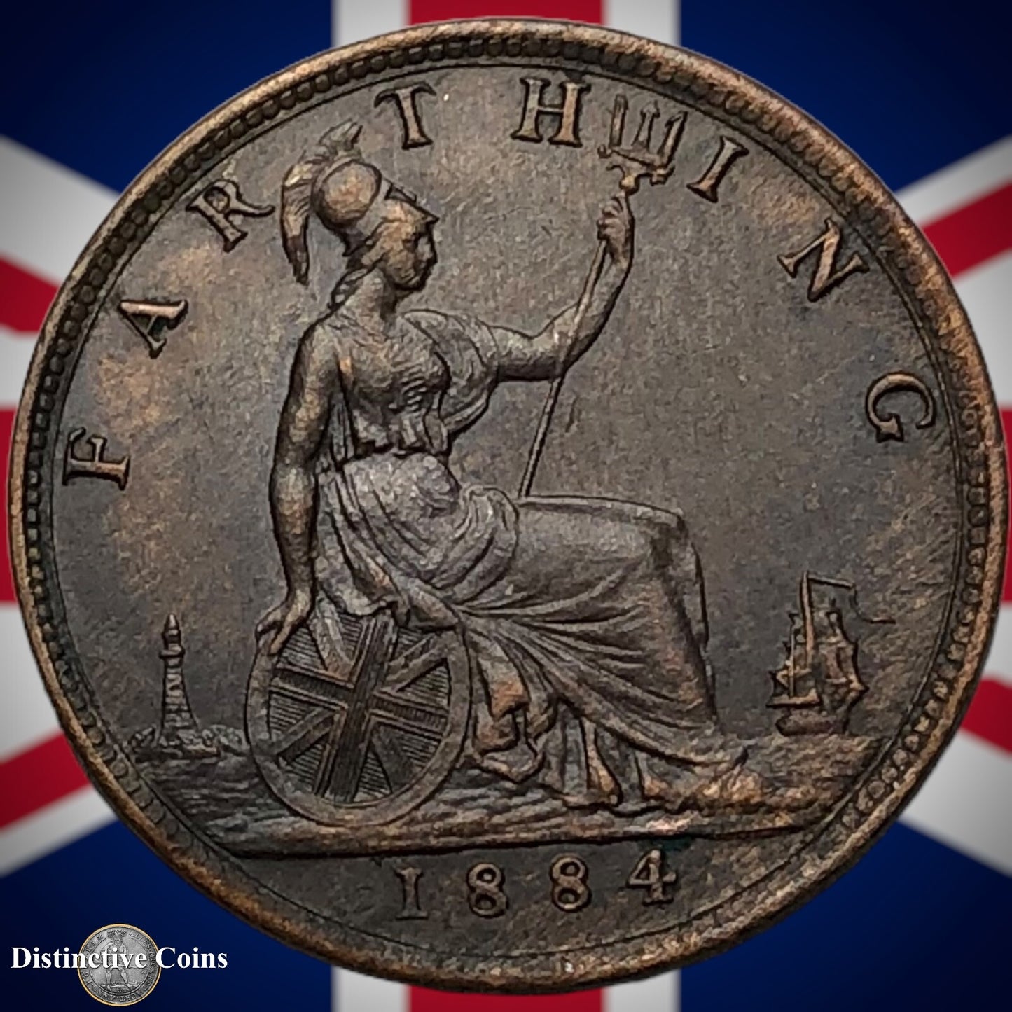 Great Britain 1884 Farthing 1/4d GB4113