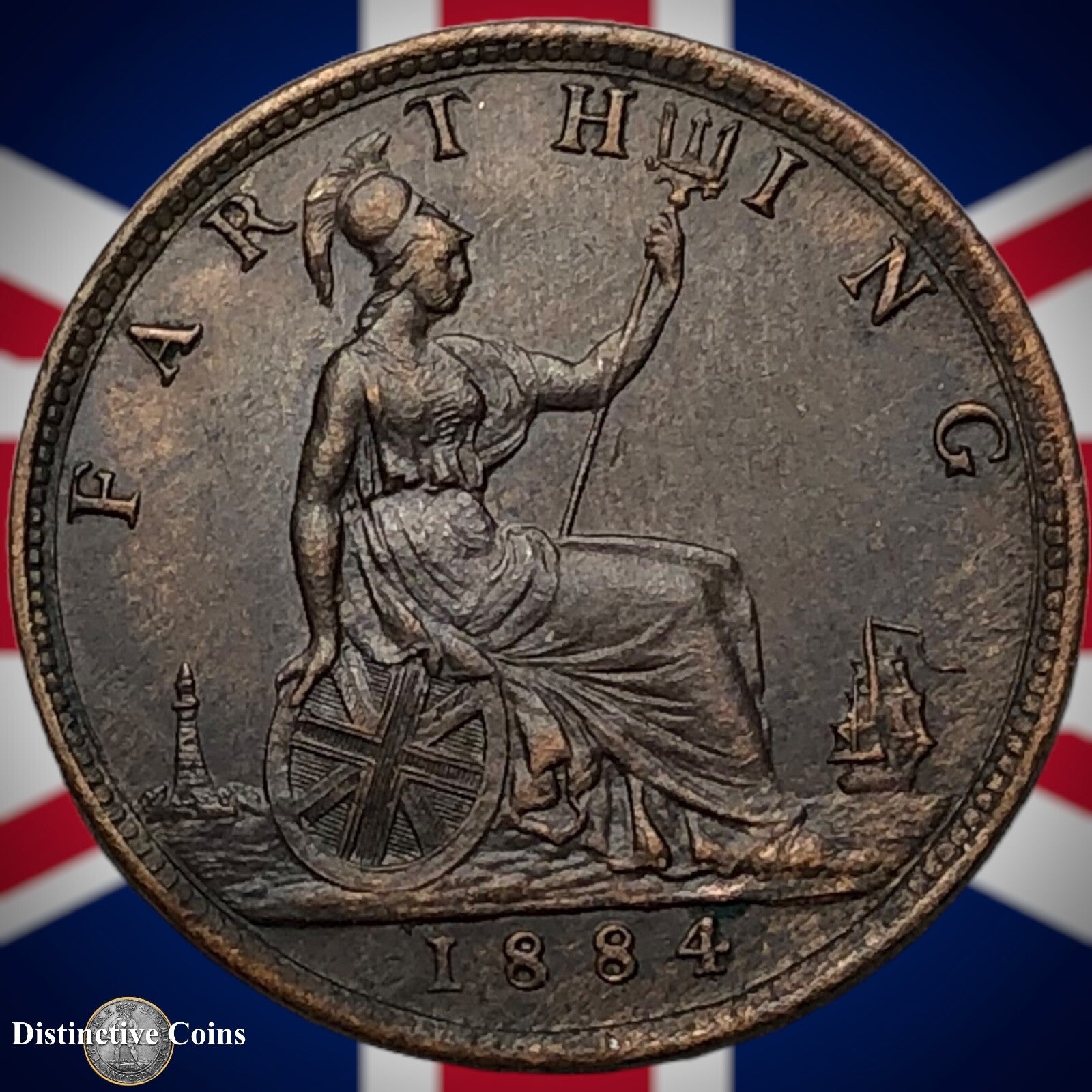 Great Britain 1884 Farthing 1/4d GB4113