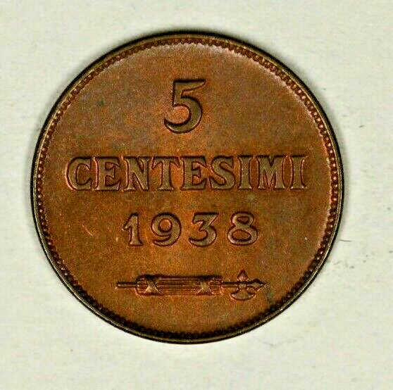 San Marino 5 Centesimi 1938-R   A1201