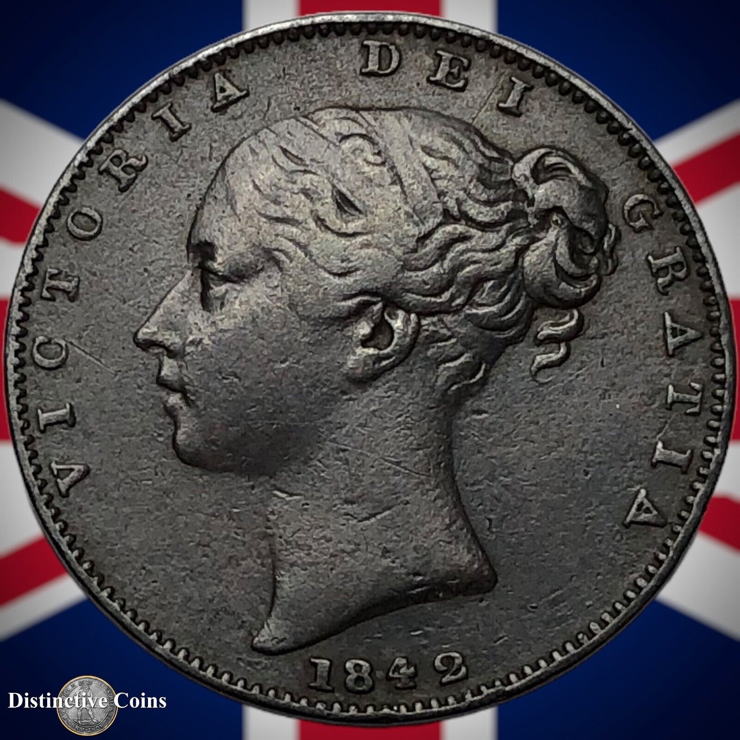 Great Britain 1842 Farthing 1/4d GB3408