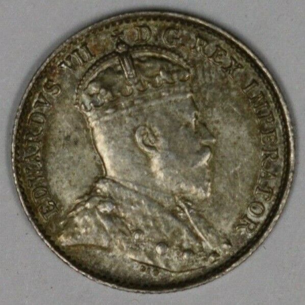 Canada 1905 5 Cents TND UNC Narrow Date   A2679