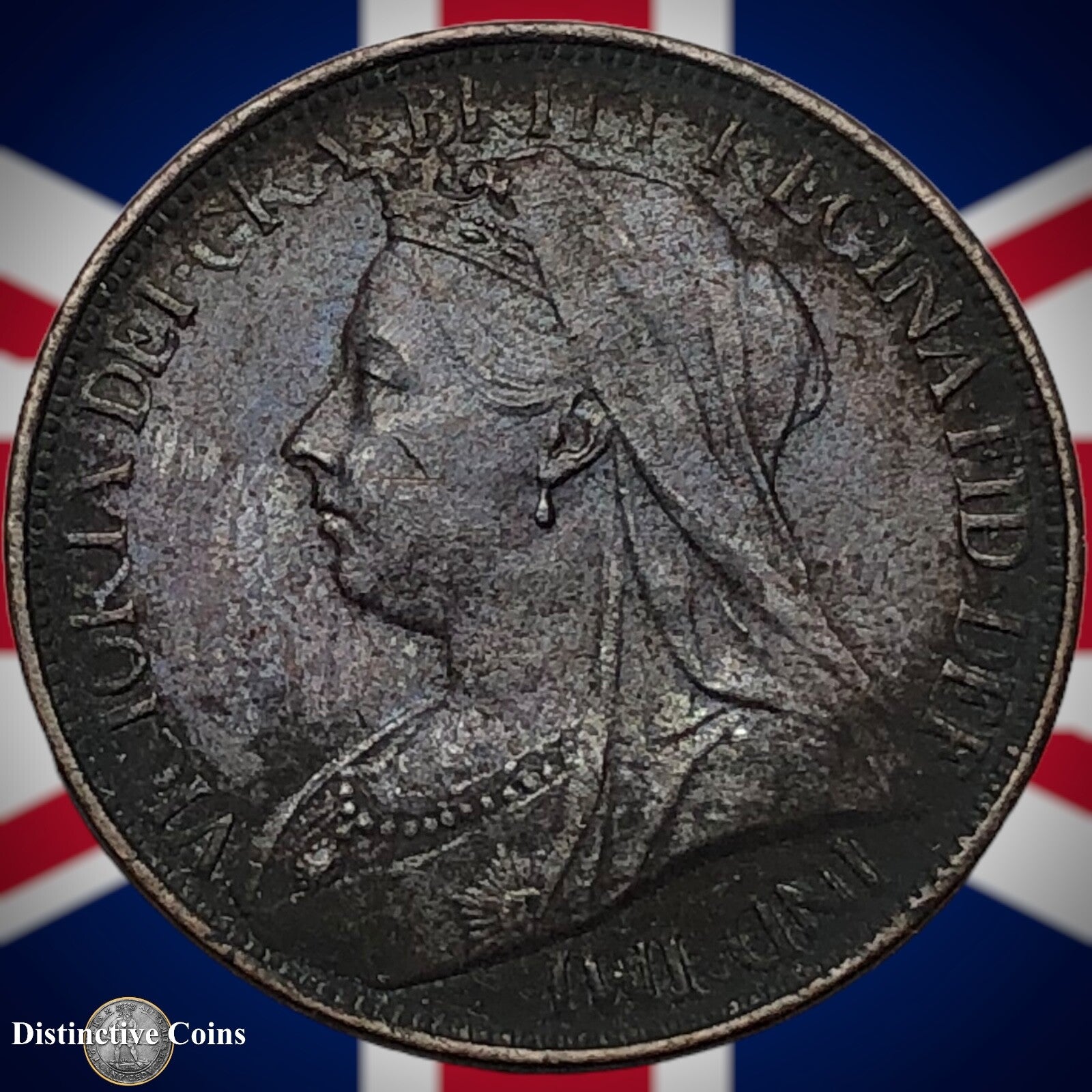 Great Britain 1901 Farthing 1/4d GB4487