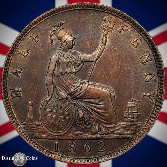Great Britain 1862 Half Penny 1/2d GB5446