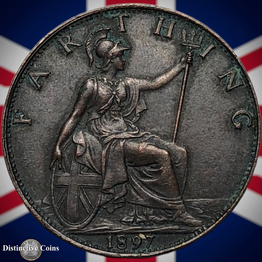 Great Britain 1897 Farthing 1/4d GB4444