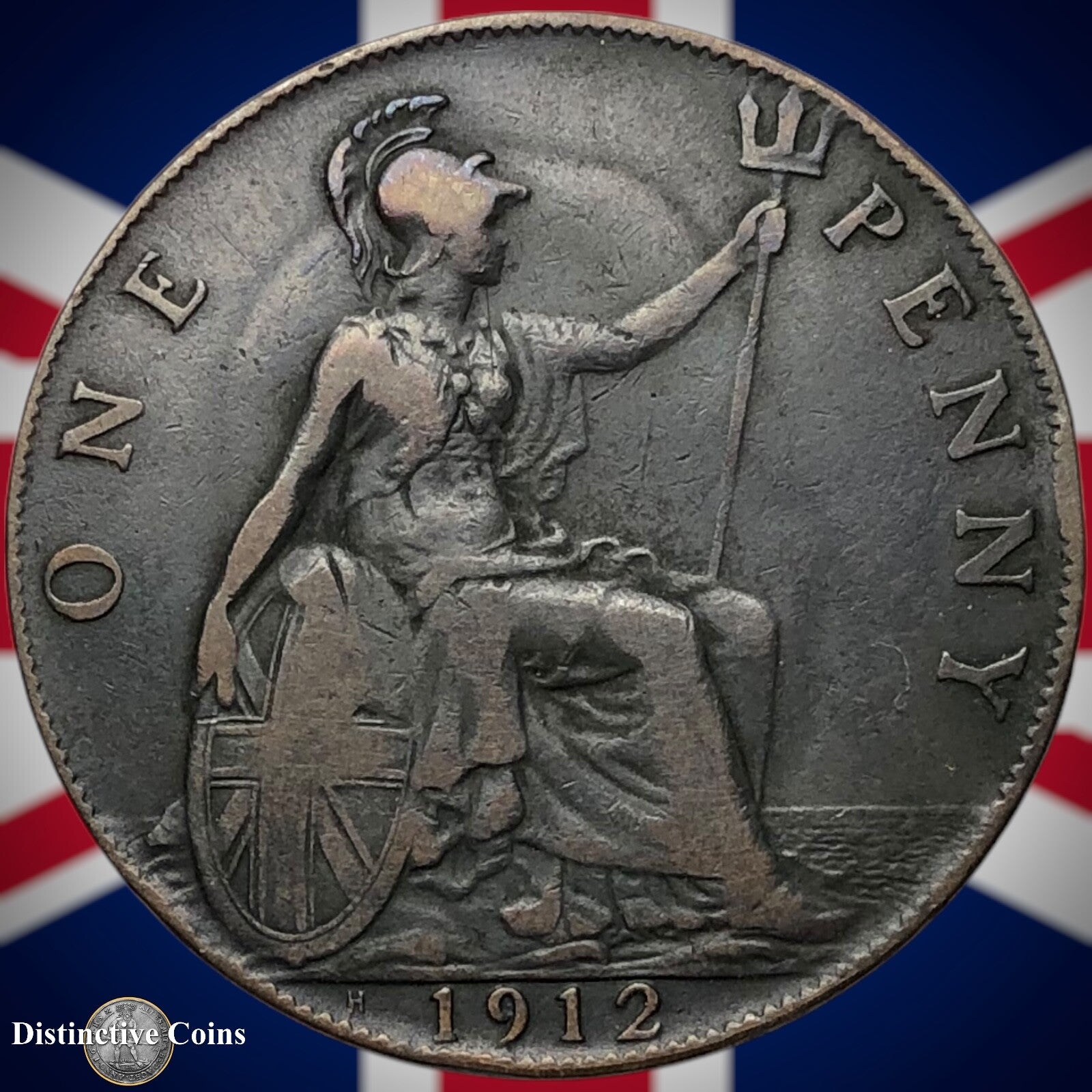 Great Britain 1912 H Penny 1d GB6780