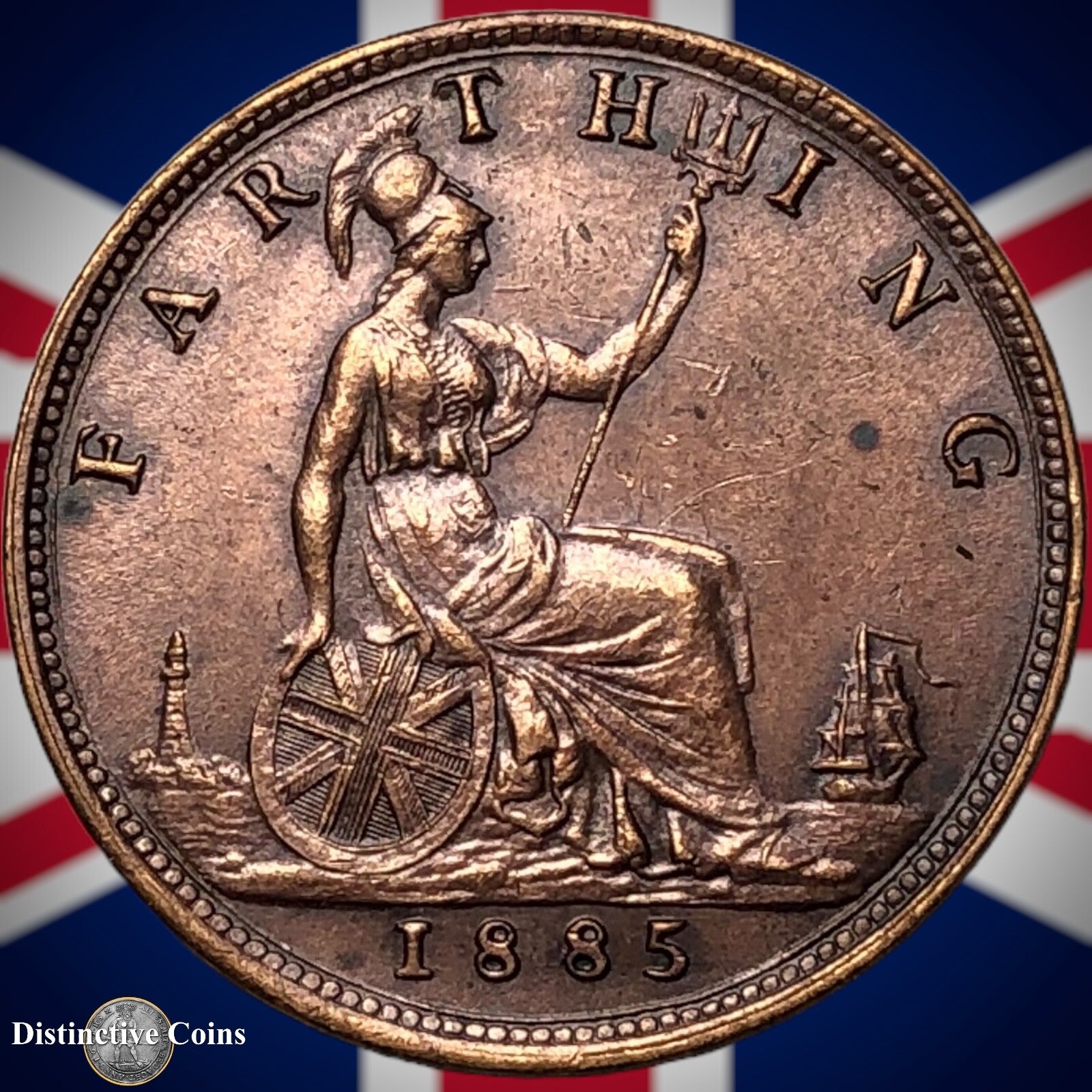 Great Britain 1885 Farthing 1/4d GB4168