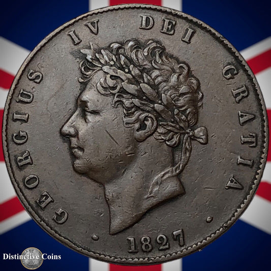 Great Britain 1827 Half Penny 1/2d GB5213