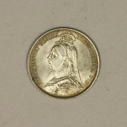 1888 Great Britain 6 Pence Very High Quality    