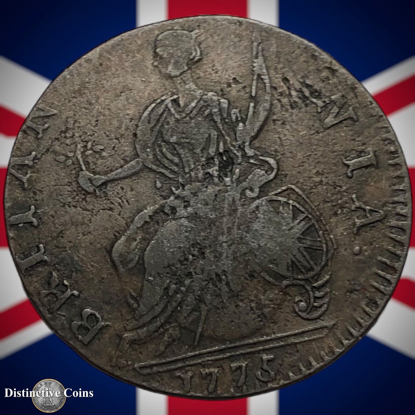 Great Britain 1775 Half Penny 1/2d GB5109