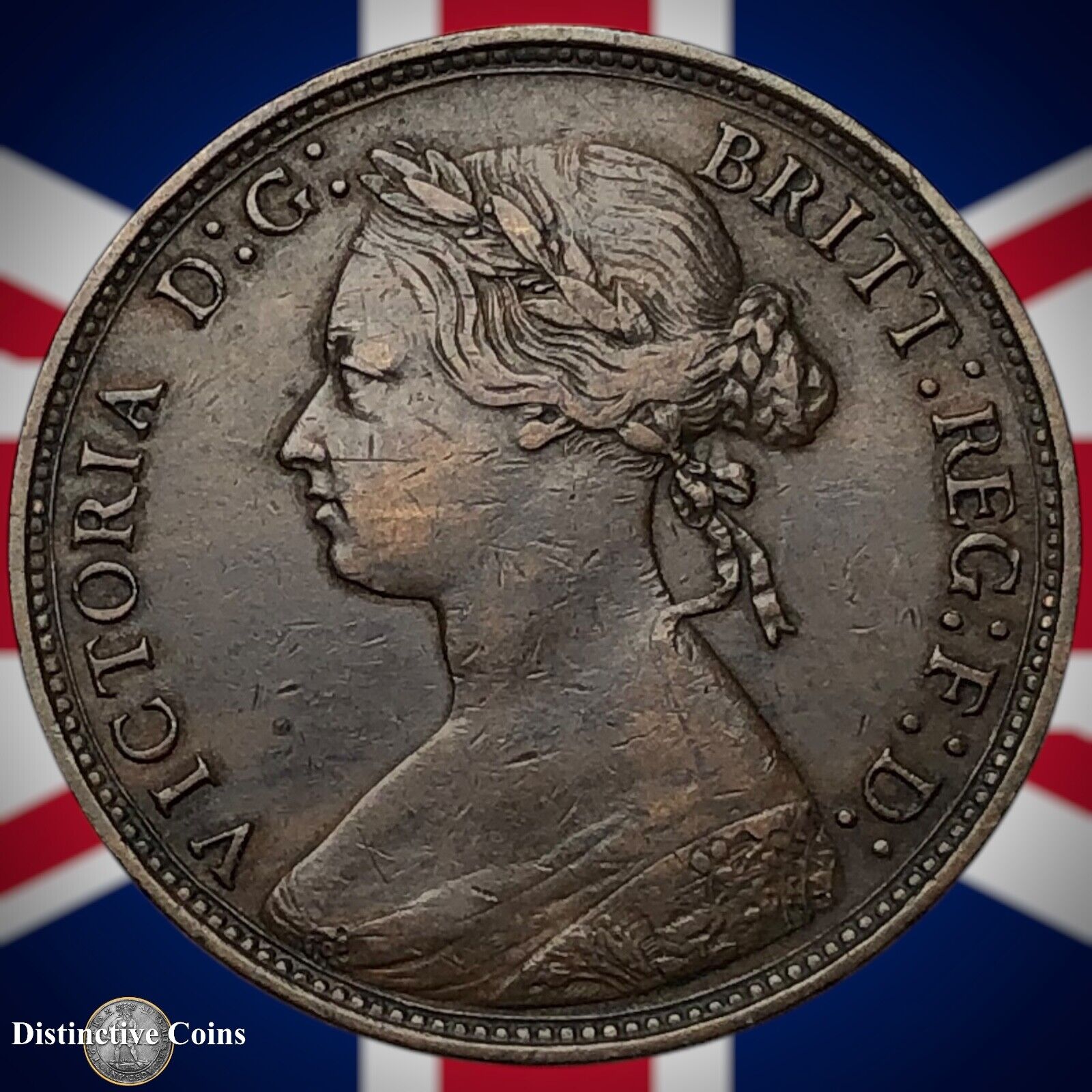 Great Britain 1877 Half Penny 1/2d GB5537