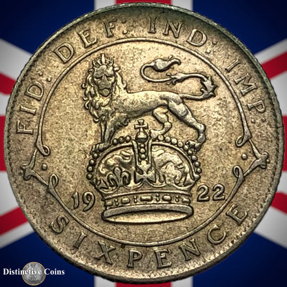 Great Britain 1922 Six Pence GB1649