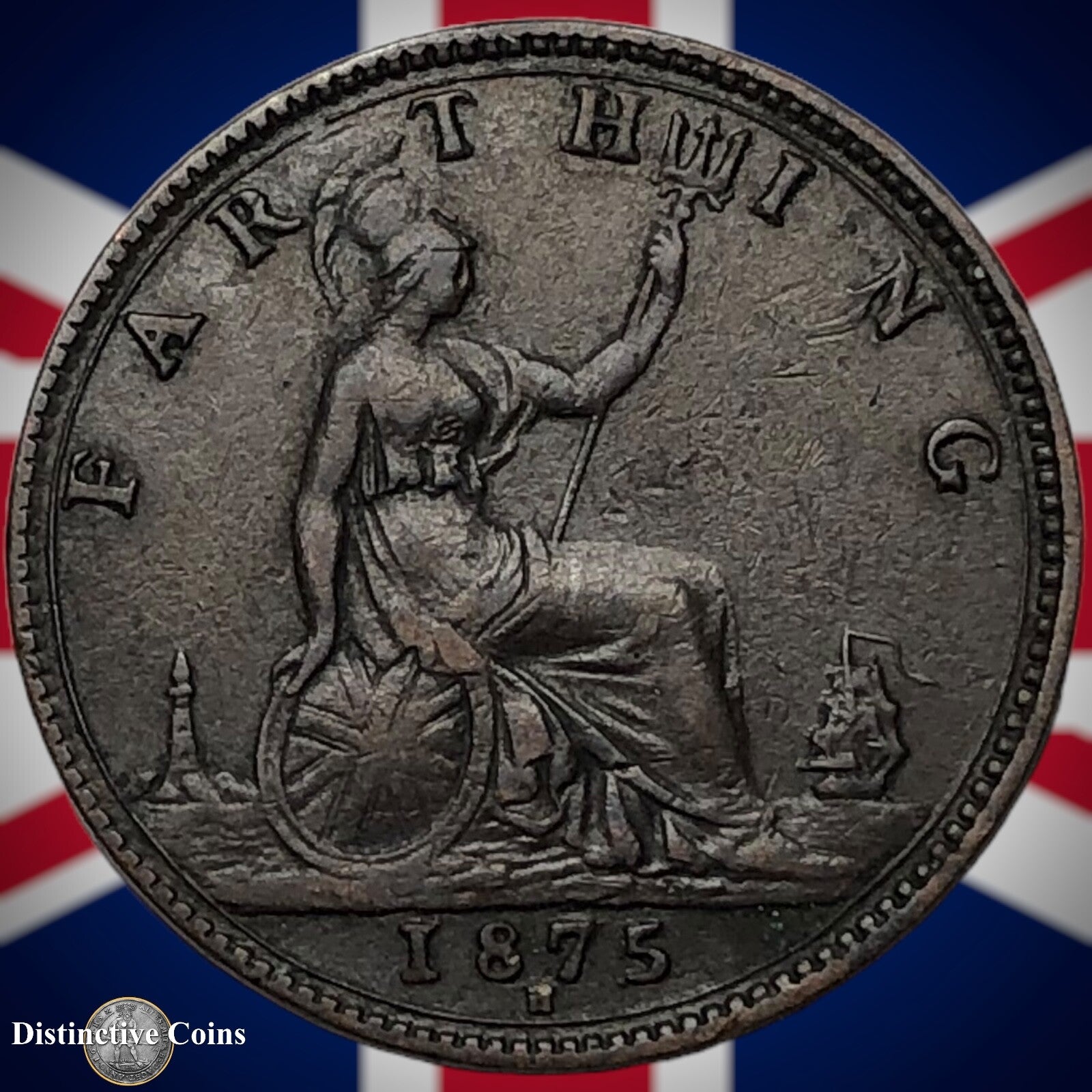 Great Britain 1875 H Farthing 1/4d GB3746