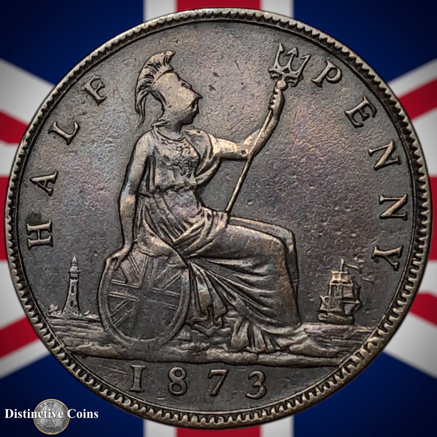 Great Britain 1873 Half Penny 1/2d GB5502