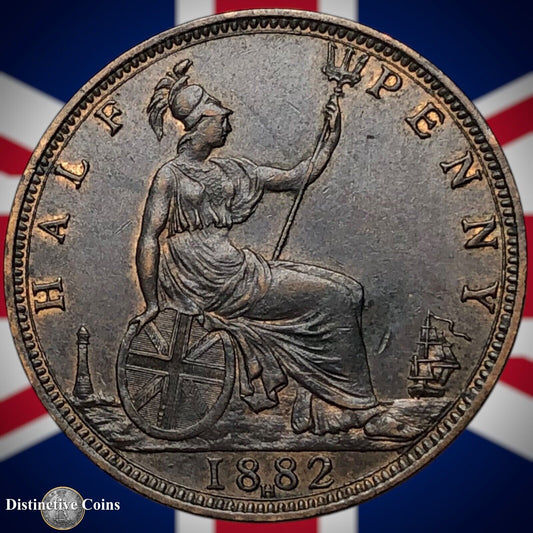 Great Britain 1882 H Half Penny 1/2d GB5561