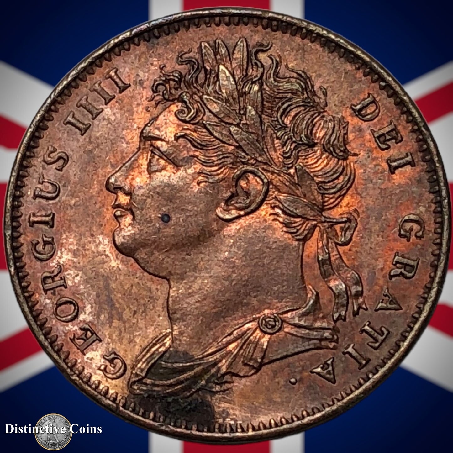 Great Britain 1825 Farthing 1/4d GB3300