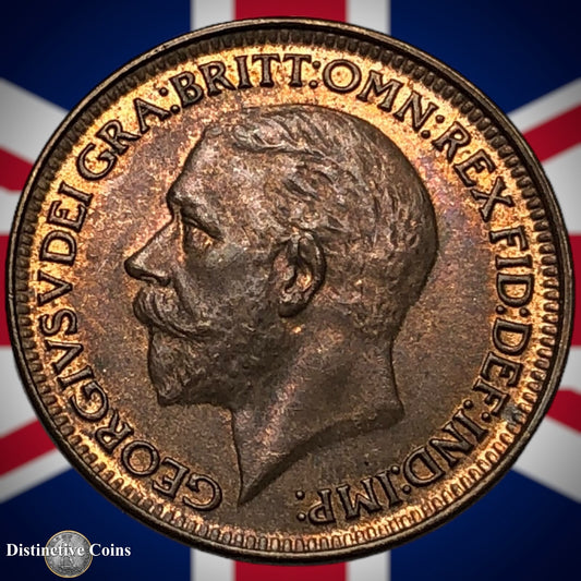 Great Britain 1928 Farthing 1/4d GB4868