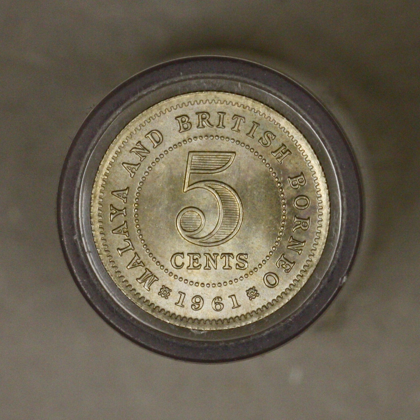 Malaya British Borneo 1958 H 5 Cents Gem BU