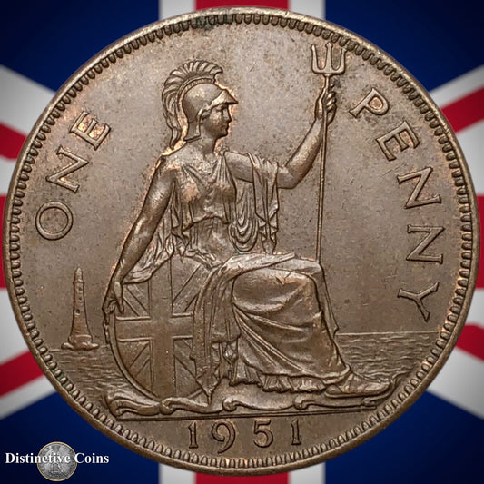 Great Britain 1951 Penny 1d GB7325