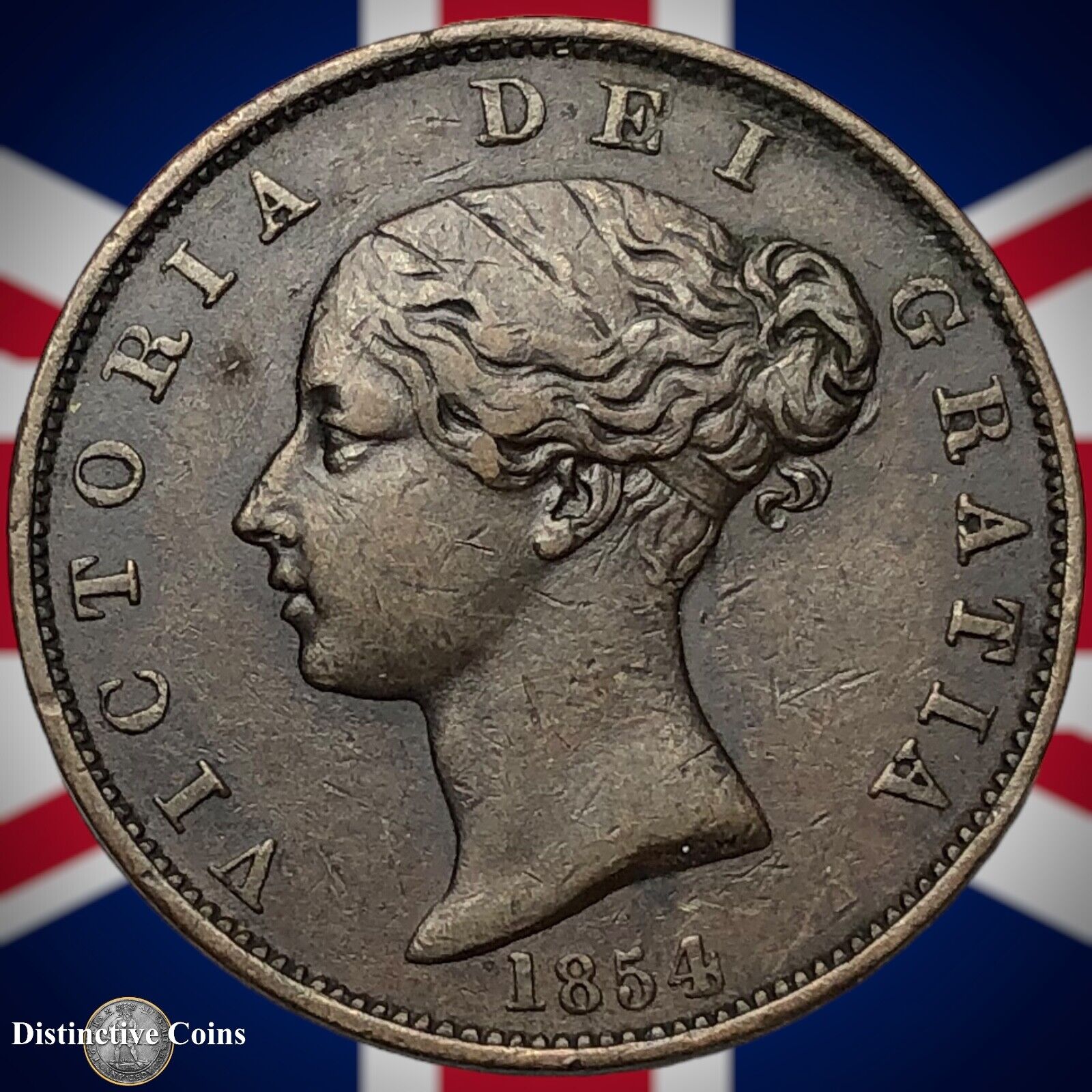 Great Britain 1854 Half Penny 1/2d GB5282