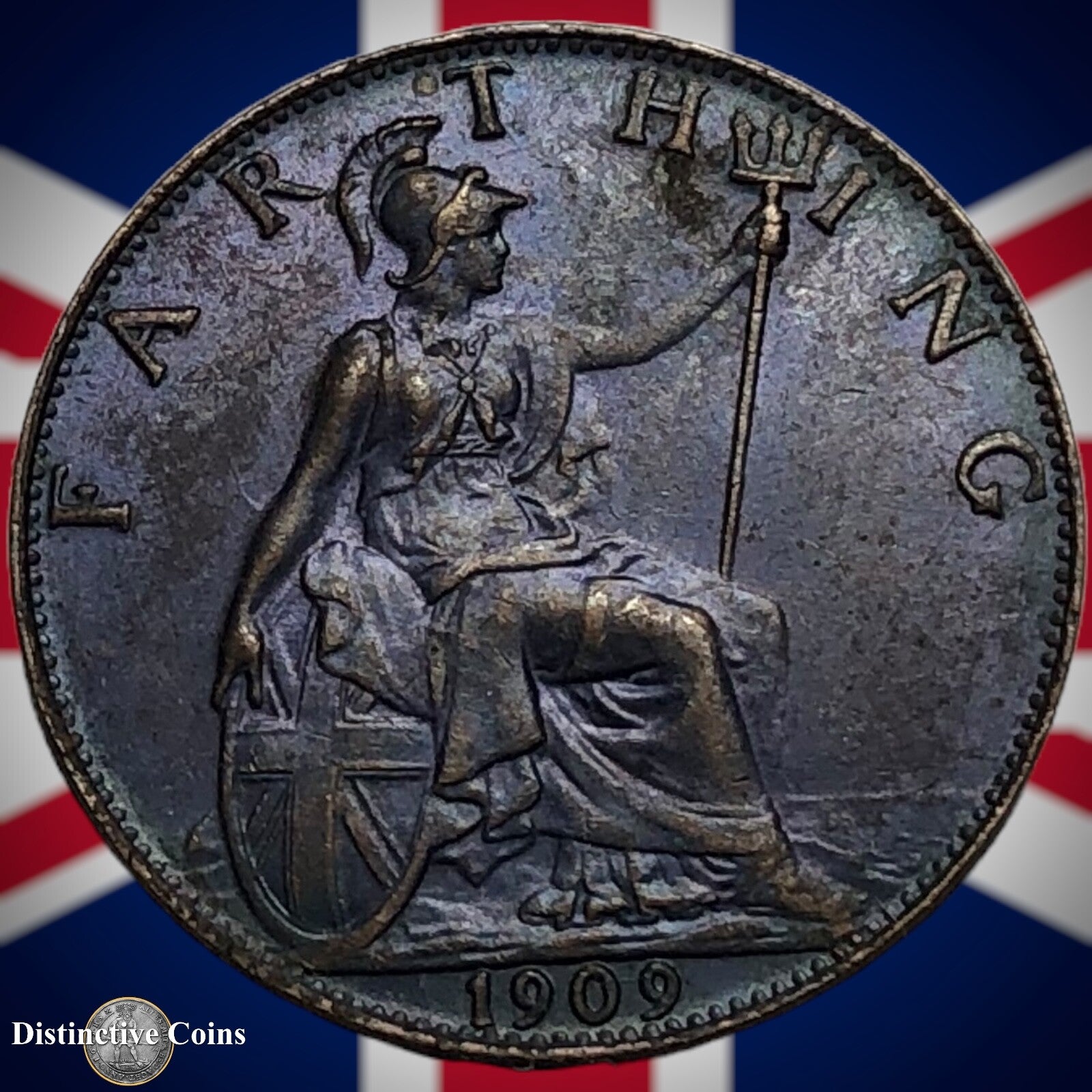 Great Britain 1909 Farthing 1/4d GB4631