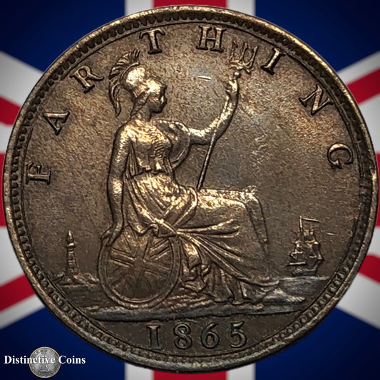 Great Britain 1865 Farthing 1/4d GB3538