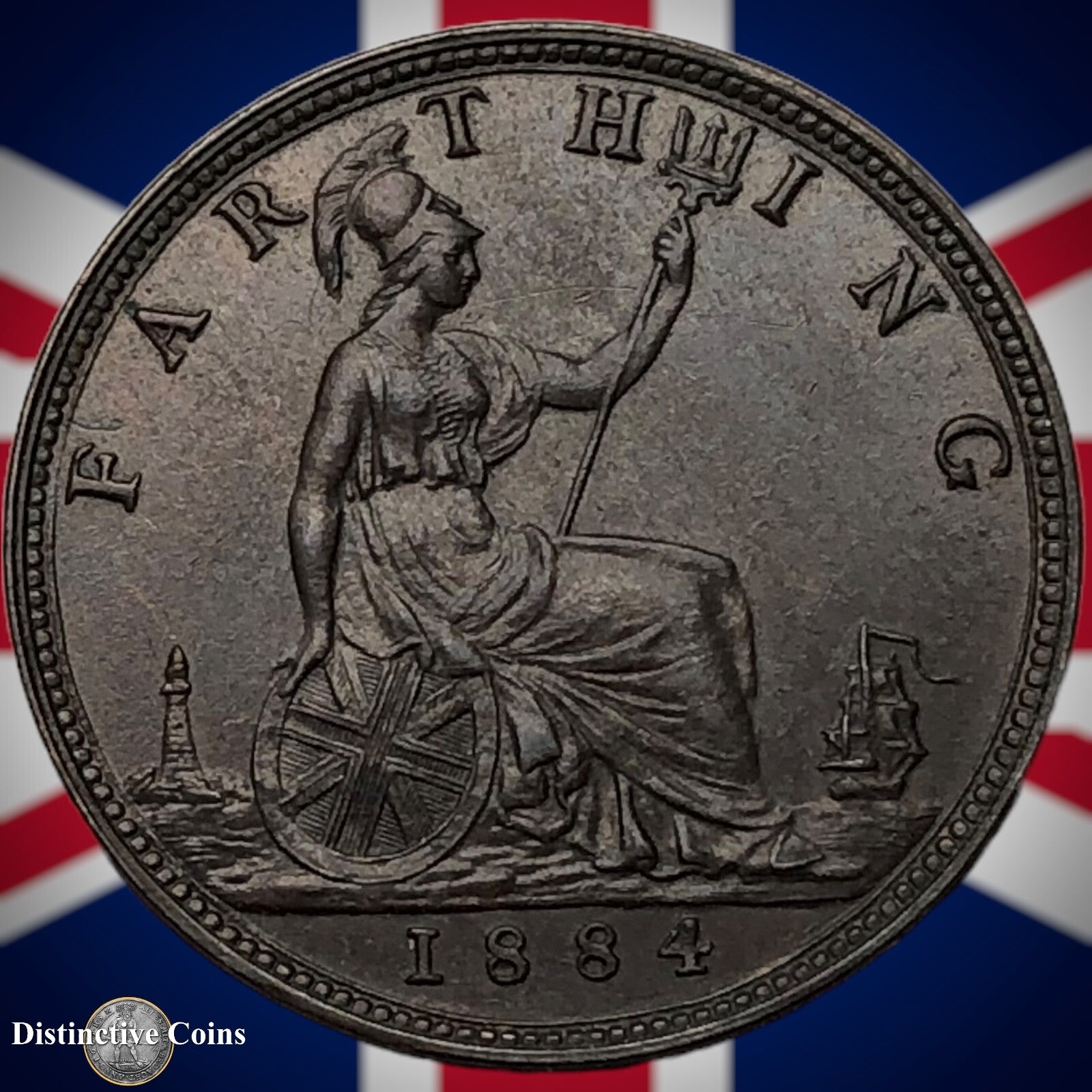 Great Britain 1884 Farthing 1/4d GB4132