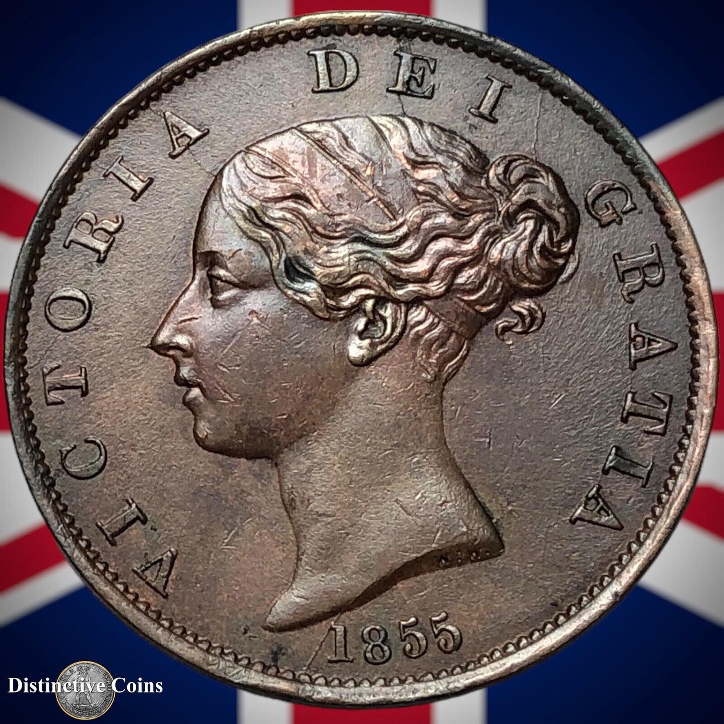 Great Britain 1855 Half Penny 1/2d GB5317