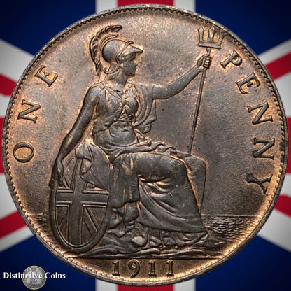 Great Britain 1911 Penny 1d GB6756