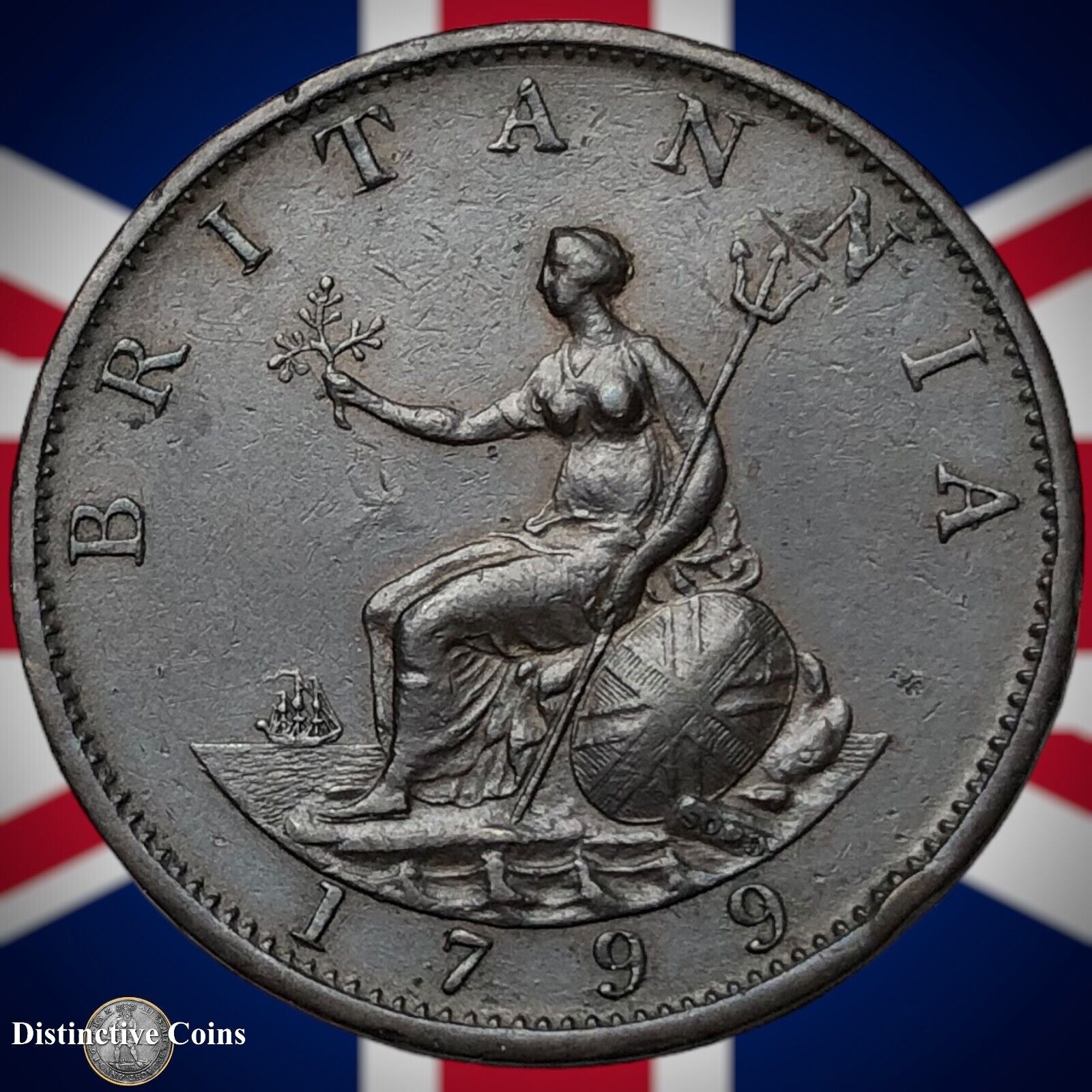 Great Britain 1799 Half Penny 1/2d GB5131