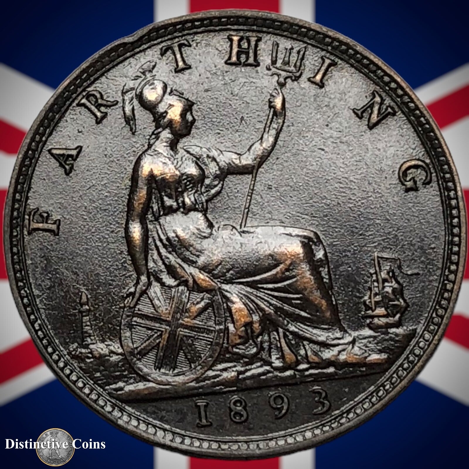 Great Britain 1893 Farthing 1/4d GB4353