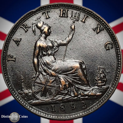 Great Britain 1893 Farthing 1/4d GB4353
