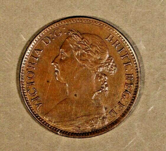 1885 Great Britain 1 Farthing Nice Details