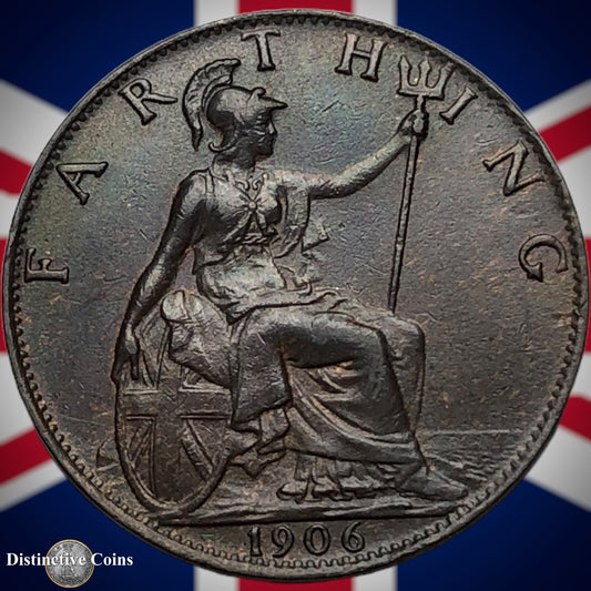 Great Britain 1906 Farthing 1/4d GB4593