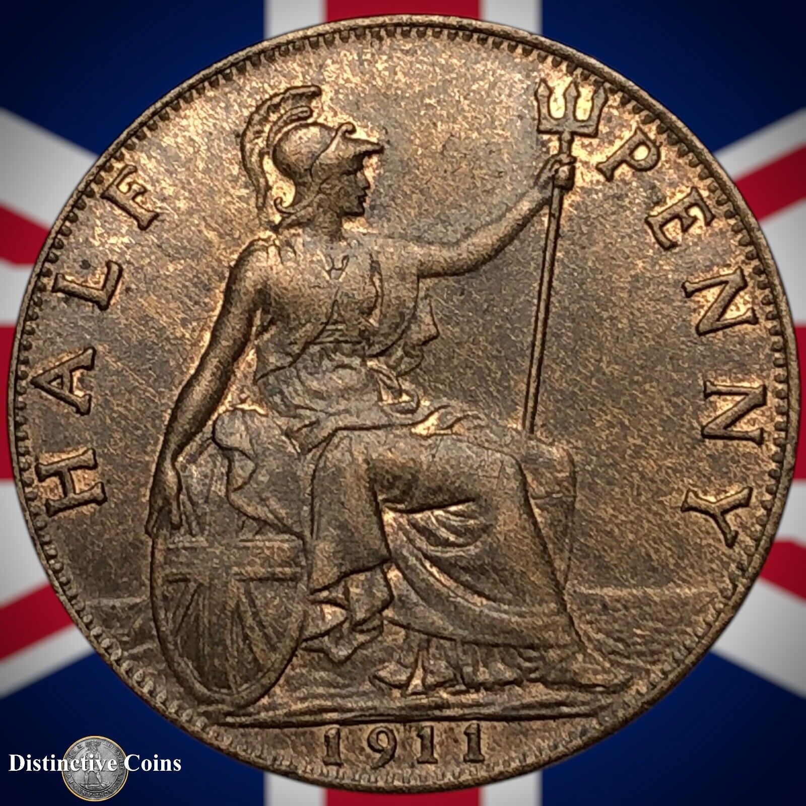 Great Britain 1911 Half Penny 1/2d GB5831