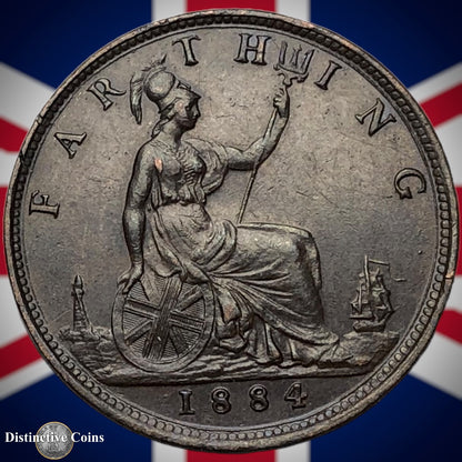 Great Britain 1884 Farthing 1/4d GB4127
