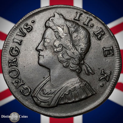 Great Britain 1732 Half Penny 1/2d GB5043