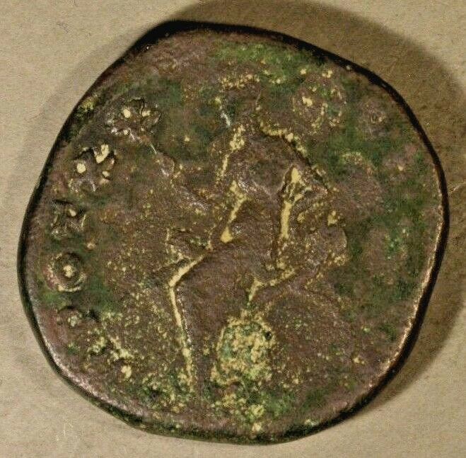 ANCIENT ROME Antoninus Pius 138-161 AD Bronze Denarius ROME MINT   #B202