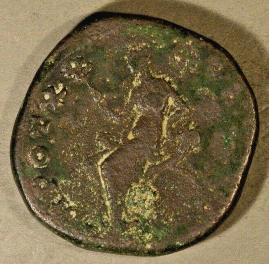 ANCIENT ROME Antoninus Pius 138-161 AD Bronze Denarius ROME MINT   #B202