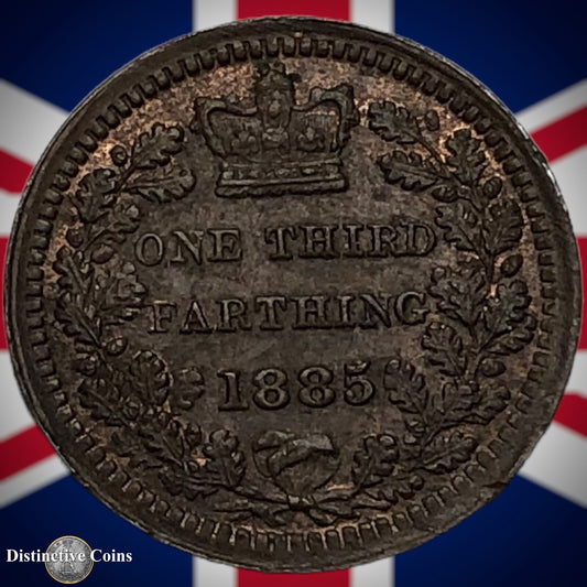 Great Britain 1885 Third Farthing 1/3 Penny GB3026