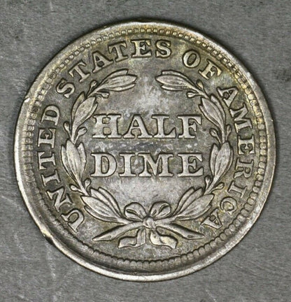 US 1857 Seated Liberty Half Dime   A3134