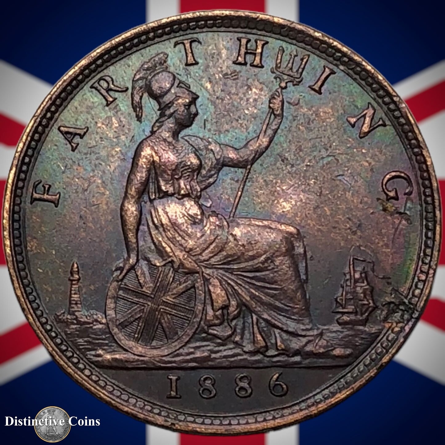 Great Britain 1886 Farthing 1/4d GB4233