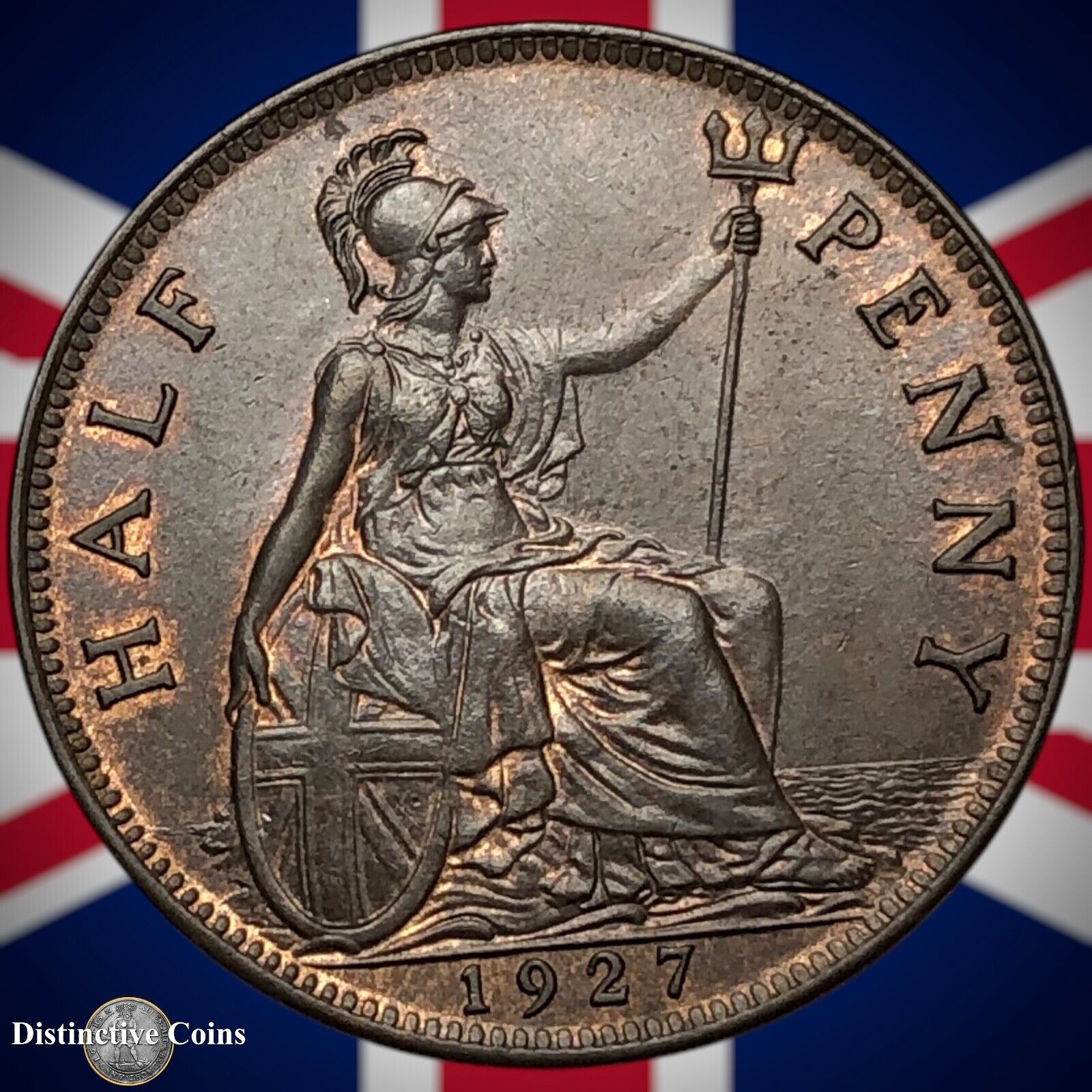 Great Britain 1927 Half Penny 1/2d GB5936