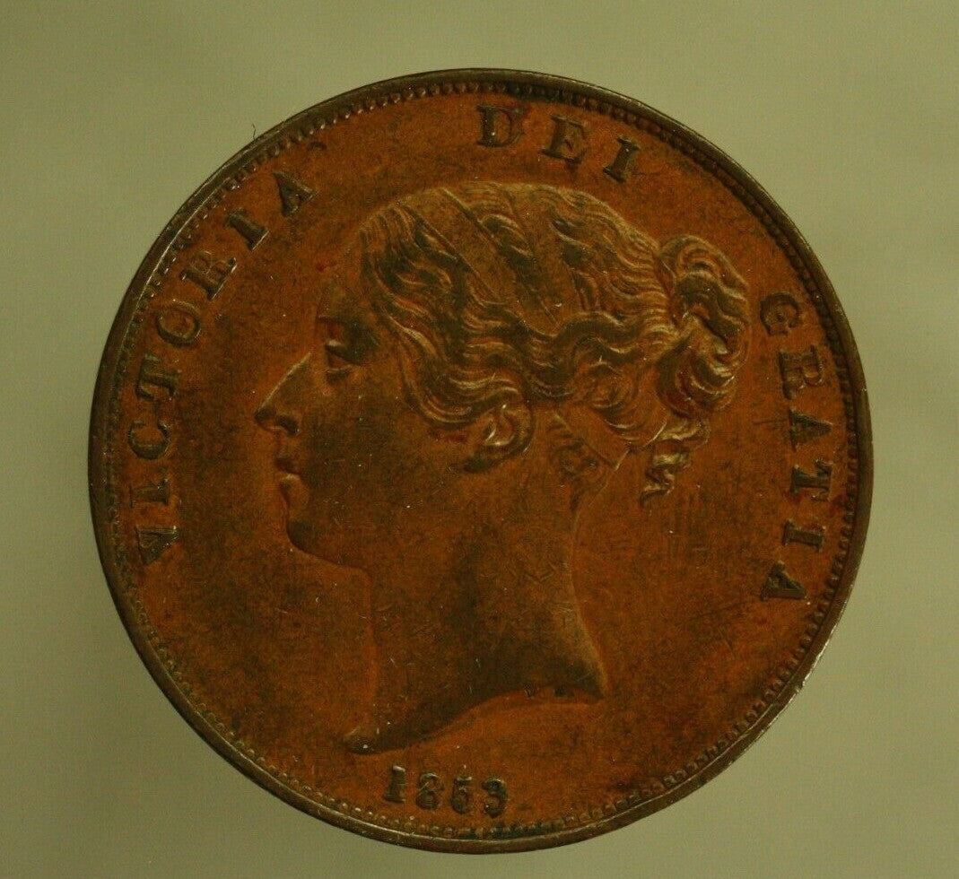 Great Britain 1853 (Double Date) 1 Penny  A327