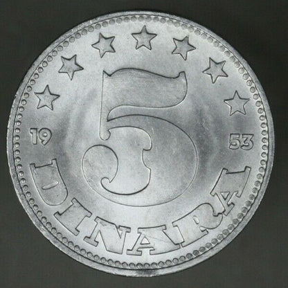 Yugoslavia 1953-55 6 Coin Set K 29 35 BU   B191