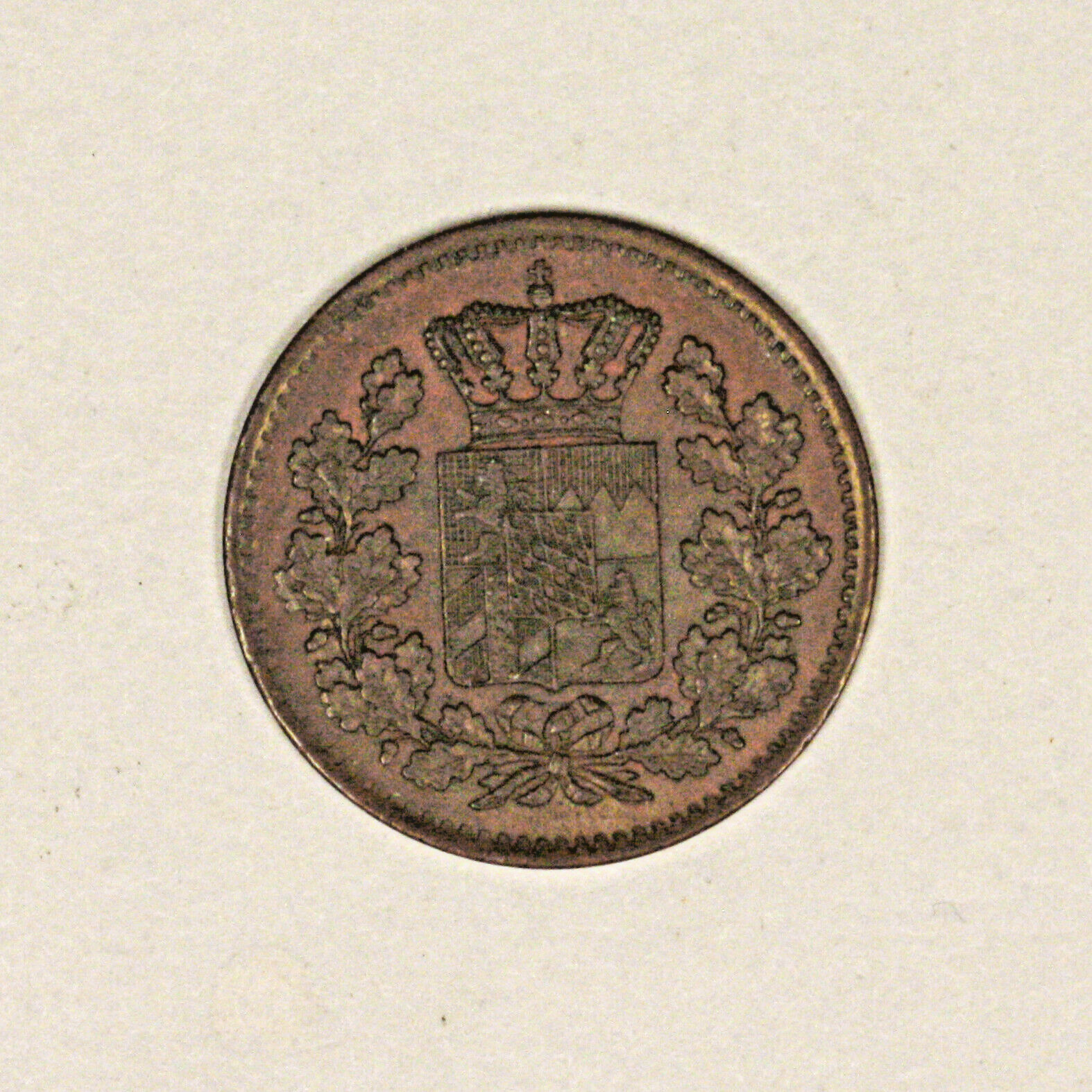 German State Bavaria 1871 1 Pfenning 