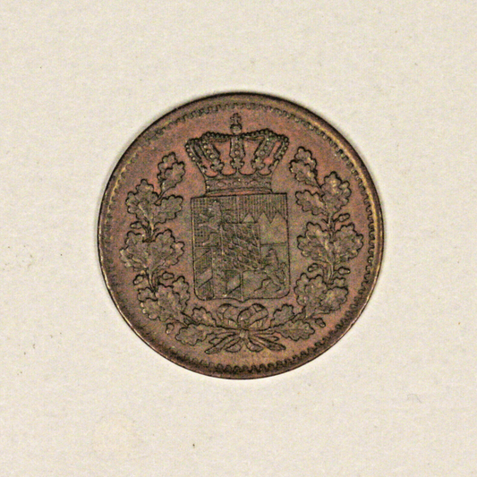 German State Bavaria 1871 1 Pfenning 